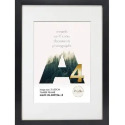 Profile Frame Certificate Black A3/A4