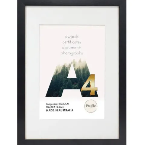 Profile Frame Certificate Black A3/A4