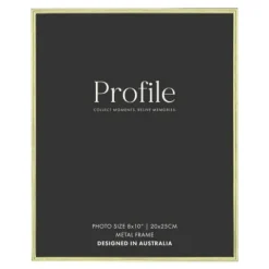 Profile Habitat Brass Photo Frame - 8x10"