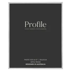 Profile Habitat Silver Photo Frame - 8x10"