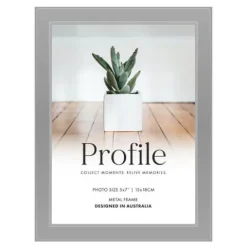 Profile Metal Eternal Silver 5x7" Photo Frame