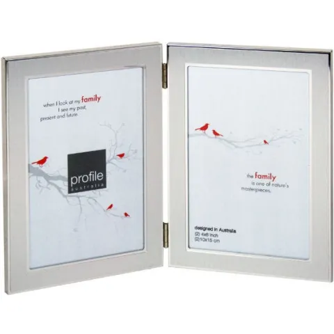Profile Metal Eternal Silver 4x6 V/Double Frame