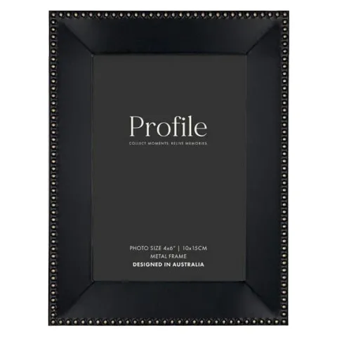 Profile Noble Black Rose Metal Photo Frame - 4x6"