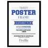 Profile Poster A1 Frame - Black
