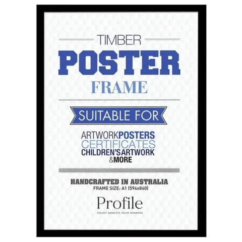 Profile Poster A1 Frame - Black