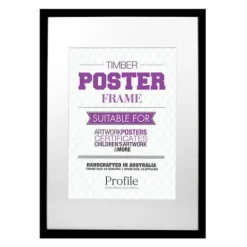 Profile Poster 20x24" Frame for 16x20" Photo - Black