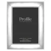 Profile Romance Silver Beaded  Metal 5x7" frame