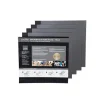 Profile Self Adhesive Refill 275x300 Black - 10 Pages (5 Sheets)