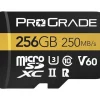 ProGrade 256GB UHSII Micro SD V60 Card w/Adaptor