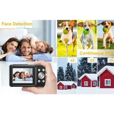Pulse DC44 Digital Compact Camera w/32GB Card- Green
