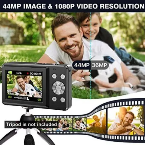 Pulse DC44 Digital Compact Camera w/32GB Card