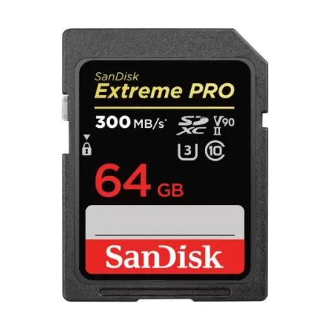 SanDisk Extreme PRO 64GB SDHC Card 300mbs