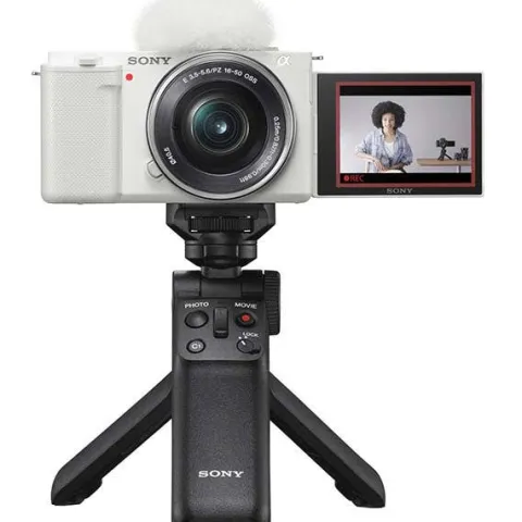 Sony ZV-E10 + 16-50mm Kit & GP-VPT2BT Grip - White