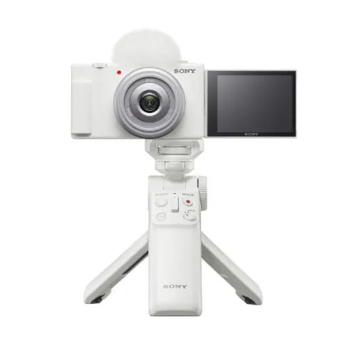 Sony ZV-1F + GP-VPT2BT Grip - White