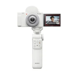 Sony ZV-1F + GP-VPT2BT Grip - White
