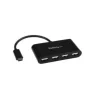 Startech 4 Port USB C Mini Hub - USB-C to 4x USB-A - USB 2.0