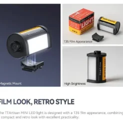 TTArtisan Mini LED Light Film Canister w/Shoe Mount